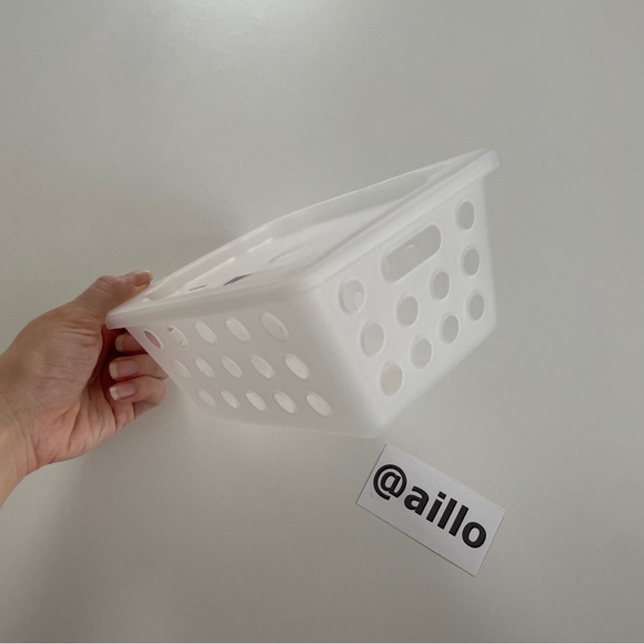 IKEA RUNDBAL Storage box with lid, natural - Picture 7 of 15